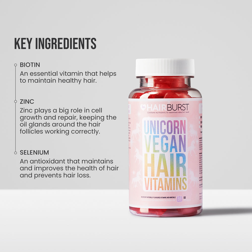 Unicorn Vegan Hair Vitamins 3MS